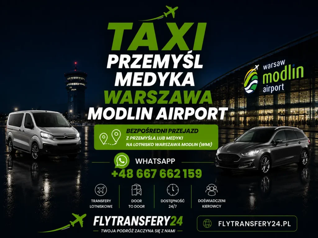 Taxi Medyka 24h Airport Warszawa Modlin